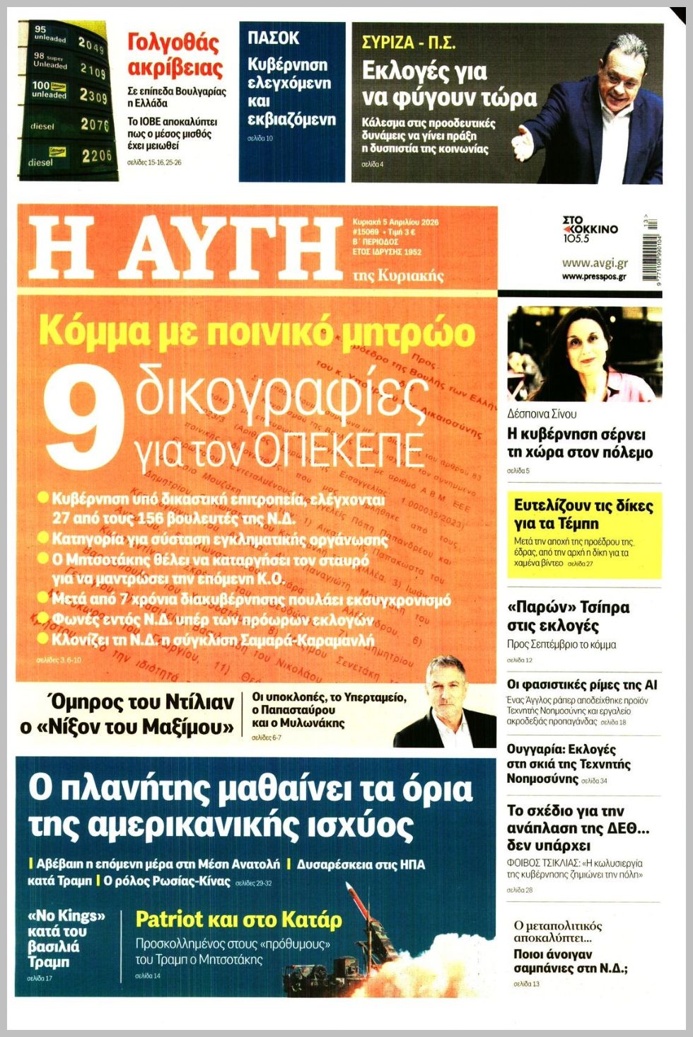 ΑΥΓΗ ΤΗΣ ΚΥΡΙΑΚΗΣ