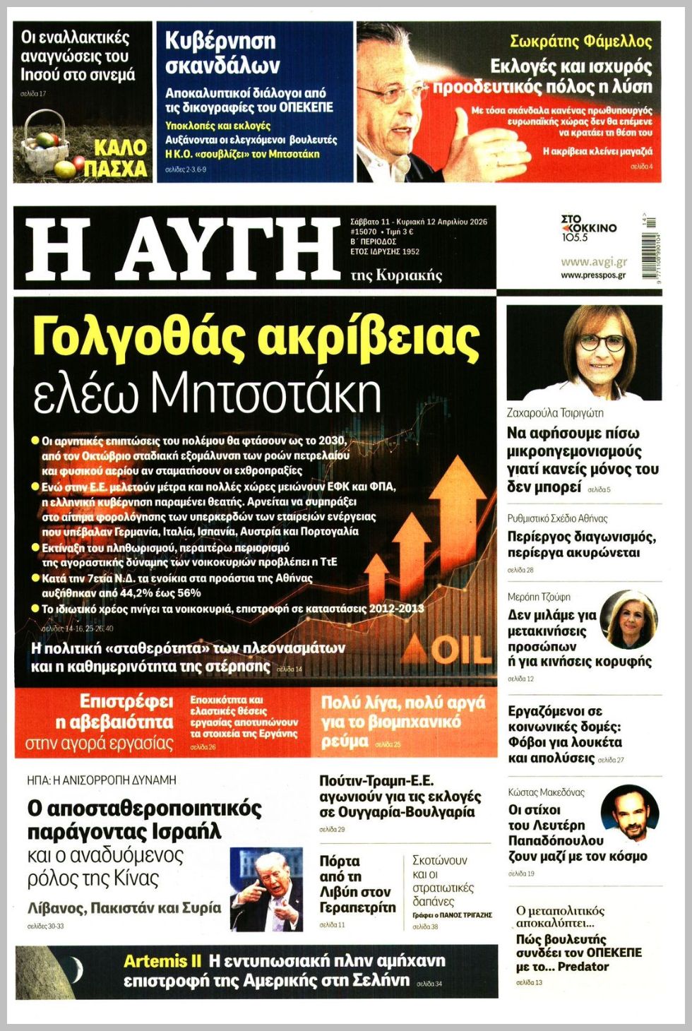 ΑΥΓΗ ΤΗΣ ΚΥΡΙΑΚΗΣ