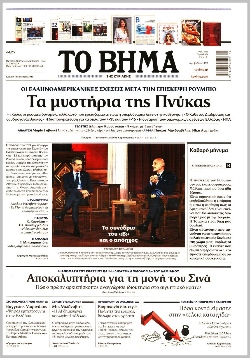 ΤΟ ΒΗΜΑ ΤΗΣ ΚΥΡΙΑΚΗΣ